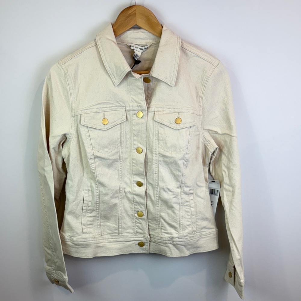 NWT Jones New York Off-White Jean jacket size S